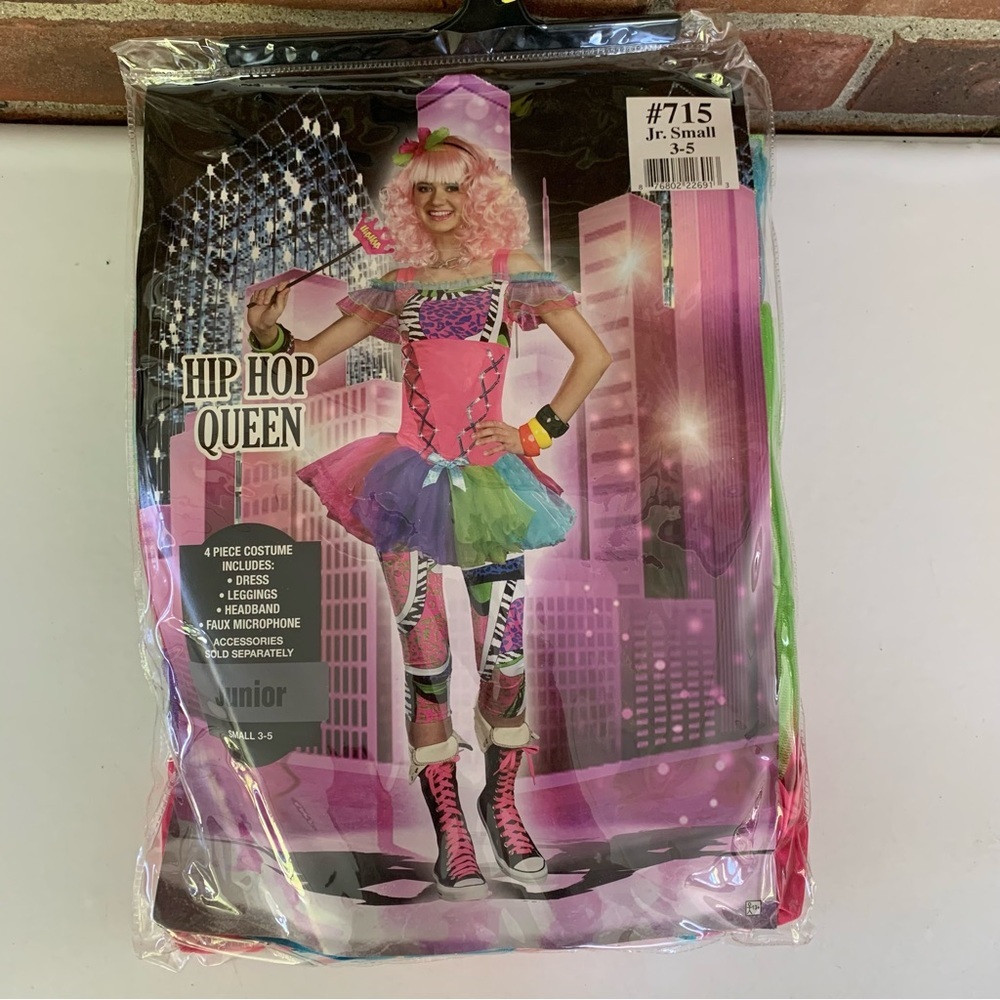 Hip Hop Queen Halloween Costume Junior’s 3-5 Small NEW
